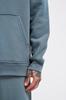 Męska Bluza Oversize Basic z Kapturem - Niebieski Dym