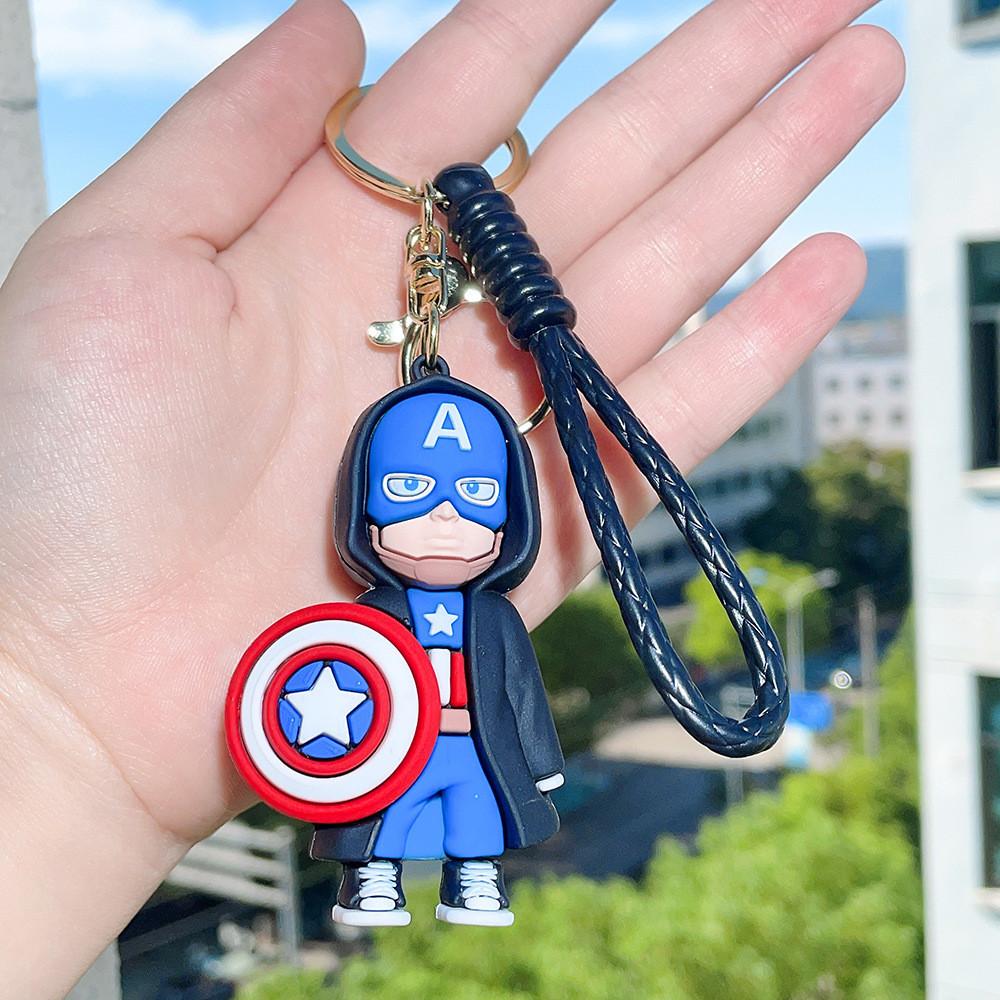 New Pvc Keychain Captain Silicone Keyring Gift