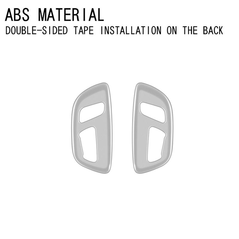 Car Matt Silver Electric Seat Button Panel Frame Interior Trim Accessories for Toyota Alphard/Vellfire 40 Series +