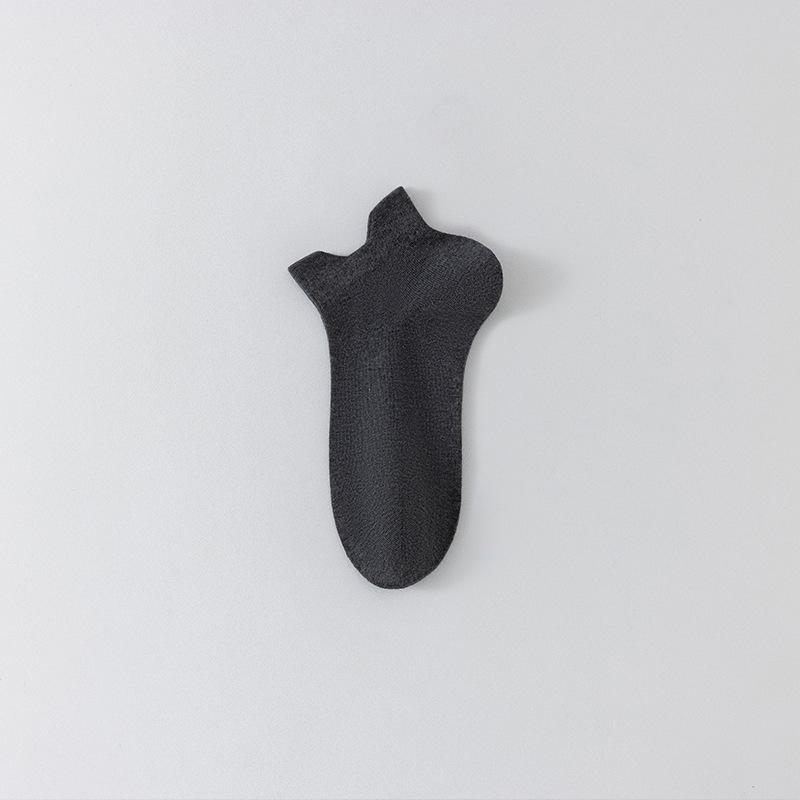 Men's Summer Thin Solid Color Casual All Go Sweat Absorbing Deodorant Ear Breathable Boneless Socks