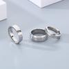 Trendy Stainless Steel Couple's Ring Simple Colorful/Gold Color Finger Ring Love Round Charm Anillos Wedding Party Jewelry