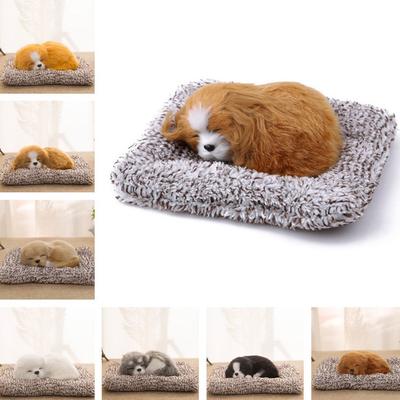 Simulation Dog Toy Ornaments, Simulation Animal Plush Dogs Cushion Small Dog Nap, Sleeping Dogs, For Car Doll Ornaments