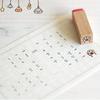 40Pcs/Set Cute Cartoon Stamp DIY Wooden Rubber Stamps Set for DIY Scrapbooking Diary Craft Invitation Card Making Art Crafts