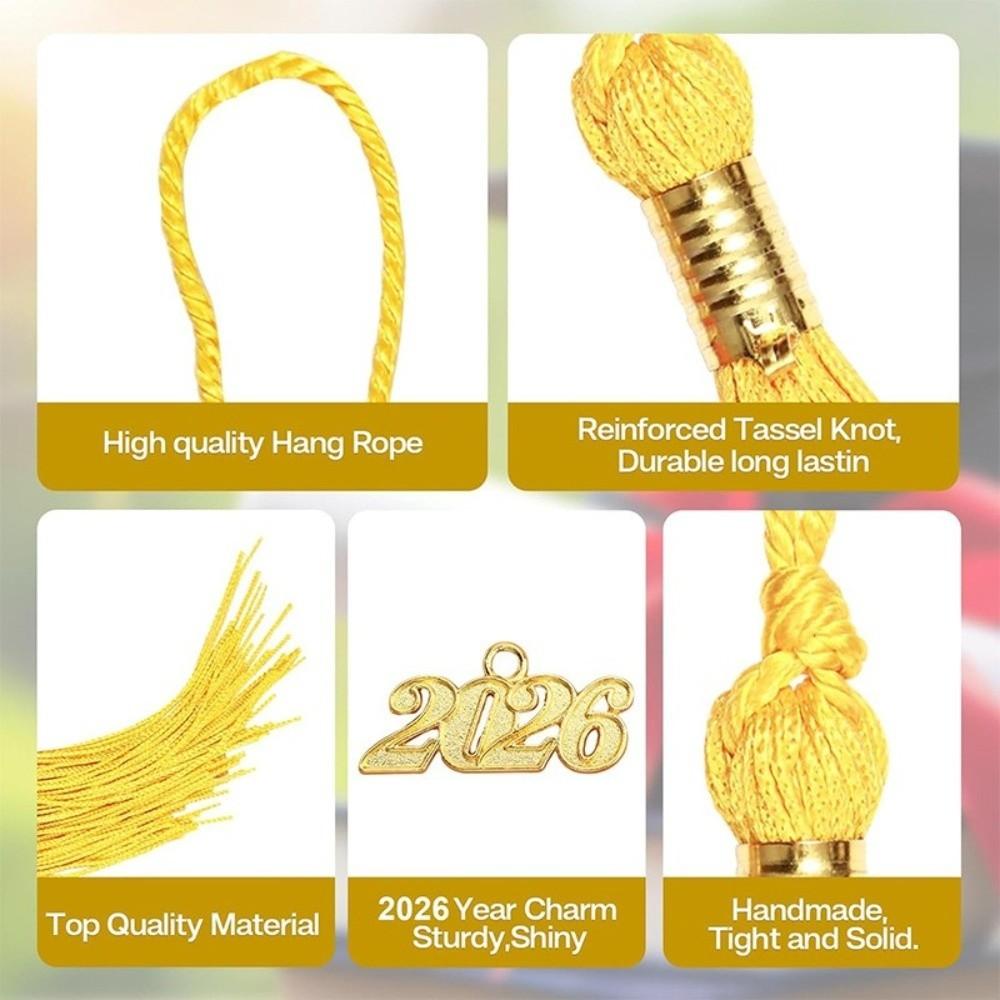 Multi-Color 2026 Pendant Golden Pendant Graduation Cap Decoration  Graduation Ceremony
