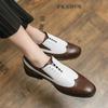 Zapatos de cuero blanco y negro de primavera para hombre Zapatos de vestir de boda de alta calidad Mocasines de oficina de negocios zapatos de hombre Zapatos de diseñador de lujo