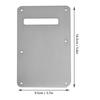 Pickguard Tremolo Cavity Cover Back Plate for ST   Electric Guitar (Silver)