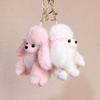 Poodle Doll Pendant Keychain Plush Toy Birthday Gift Girls Bag Pendant Cute Doll