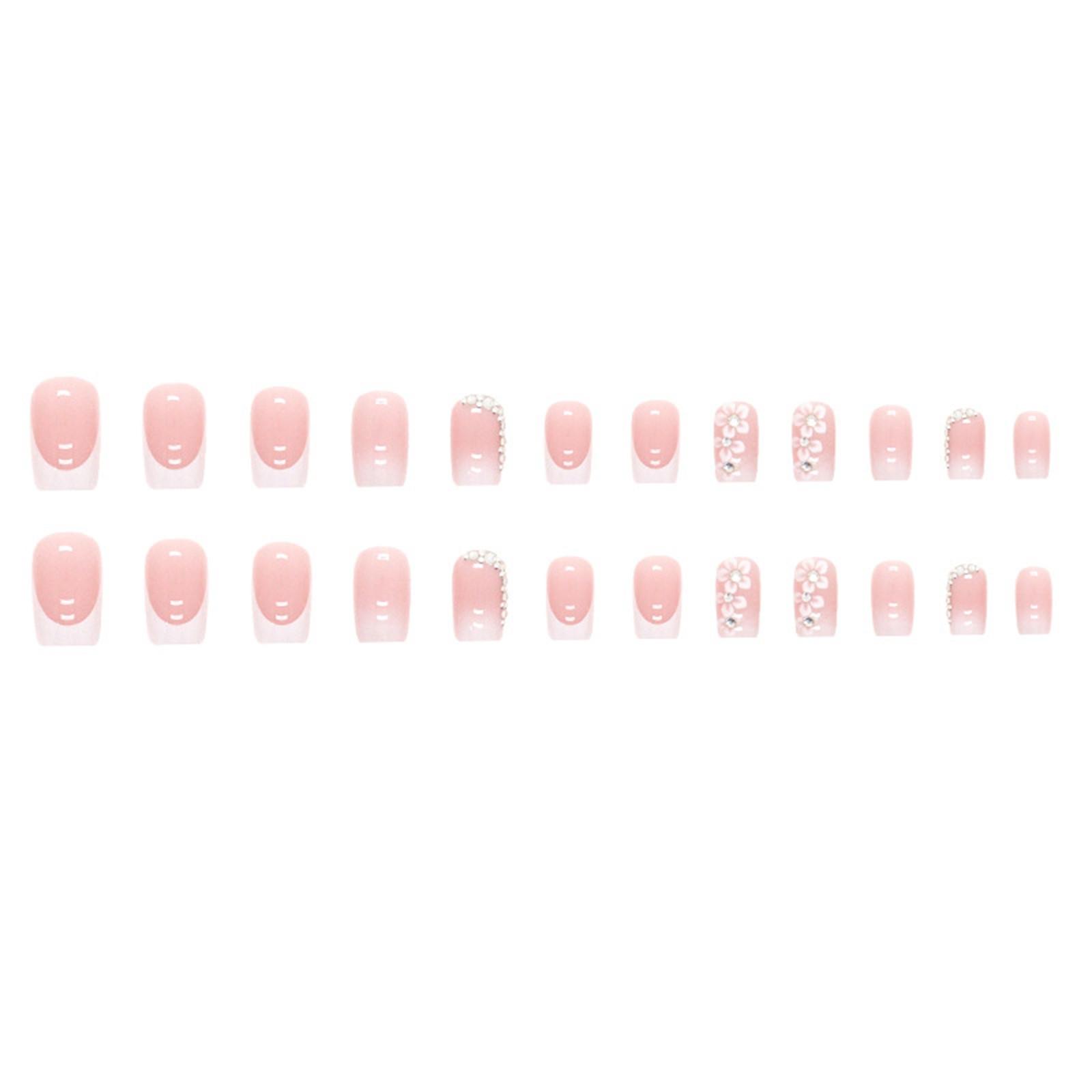 

Французский Хочу Носить Гвоздь Сверление Срез Ногтя Европа И Ветер Накладные Ногти 24PC 5ml Клей One Size