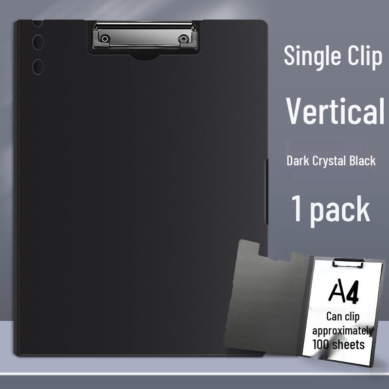 Thick A4 Clipboard with Double Clips and Loose-leaf Holder for Office Use