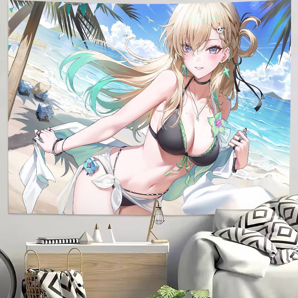 Large Fashion Pretty Hot Girl Lynae Tapestry Decoration Bedroom Dormitory Background Cloth Home Party Living Room Club Tapestry