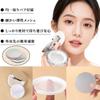JUJUGO Powder Case 5g with Refillable Powder Travel with Clear Loose Powder Case Ultra-thin Mirror, Compact, Size, Puff,