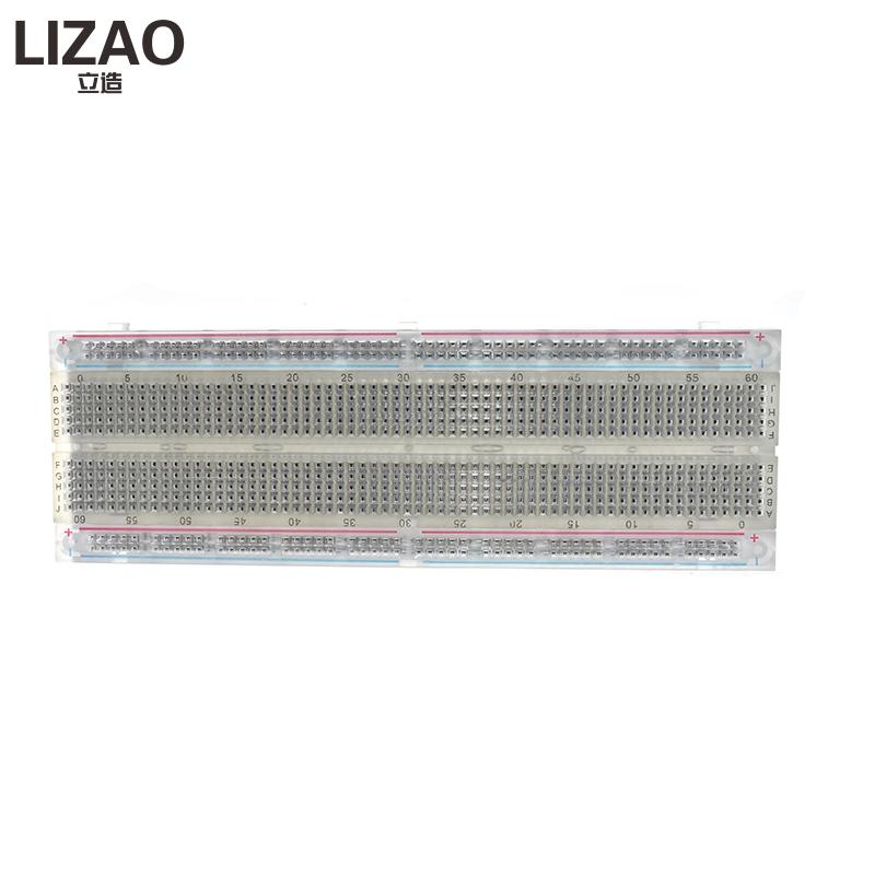 SYB- 400 Punkte Breadboard 830 Punkte Breadboard MB-102 Lötloses PCB-Testboard 400 Loch Breadboard MB102 Test Entwickeln DIY