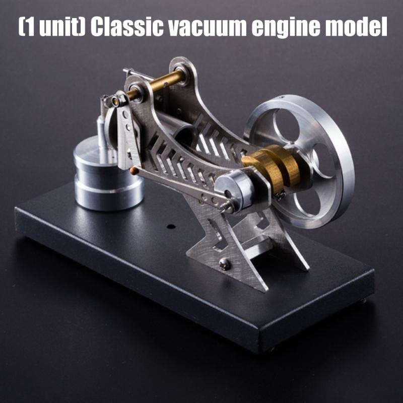Educational Stirling Vacuum Engine Model Mechanical Energy Conversion Demonstrator Tool for Classroom Science Experiment