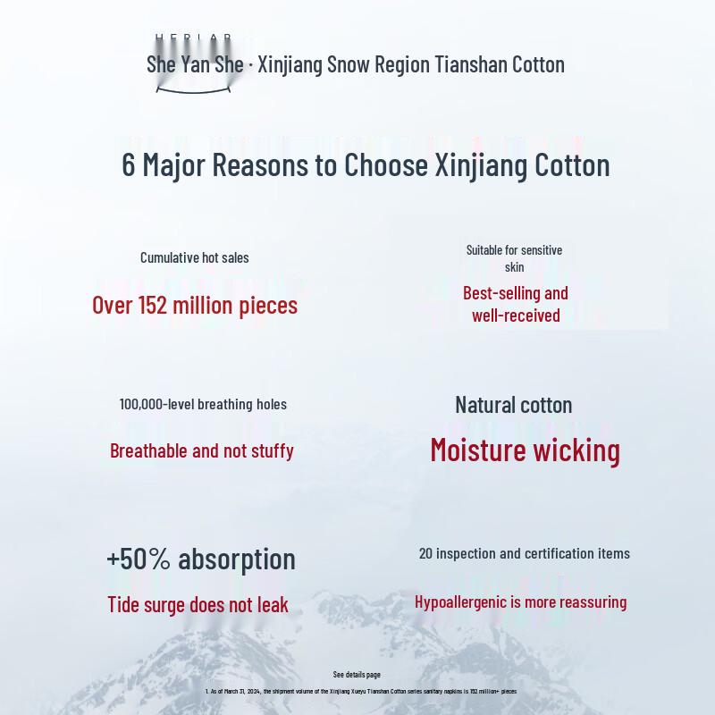 Herlab Xinjiang Cotton Sanitary Pads Combo Pack