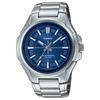 50m Wasserdicht Solarbetrieb Edelstahlarmband Uhr Herrenuhren Blaues Zifferblatt MTP-RS100D-2AV