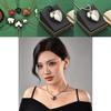 Heart-shaped Silver Long Pendant Necklace Stunning Layered Design For Women 2024