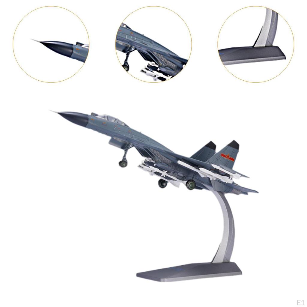 1: 72 Chinese J11 Fighter Aircraft Model Airplane Collection with Display Stand Multifunctional