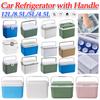 1/1.1L Camping Car Refrigerator with Handle Mini Freezer Fridge Heat Preservation Food Storage Cooler Box for Camping Tailgating
