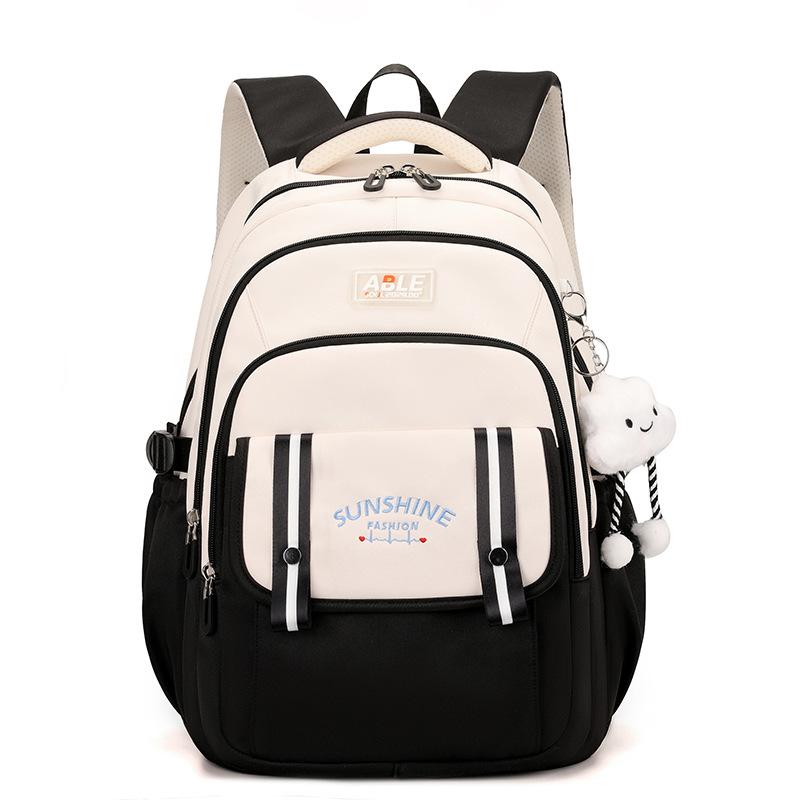 Junior High School Students' School Bags Versatile Ins Backpacks Niche Primary and Secondary School Students  Large Capacity of Girls