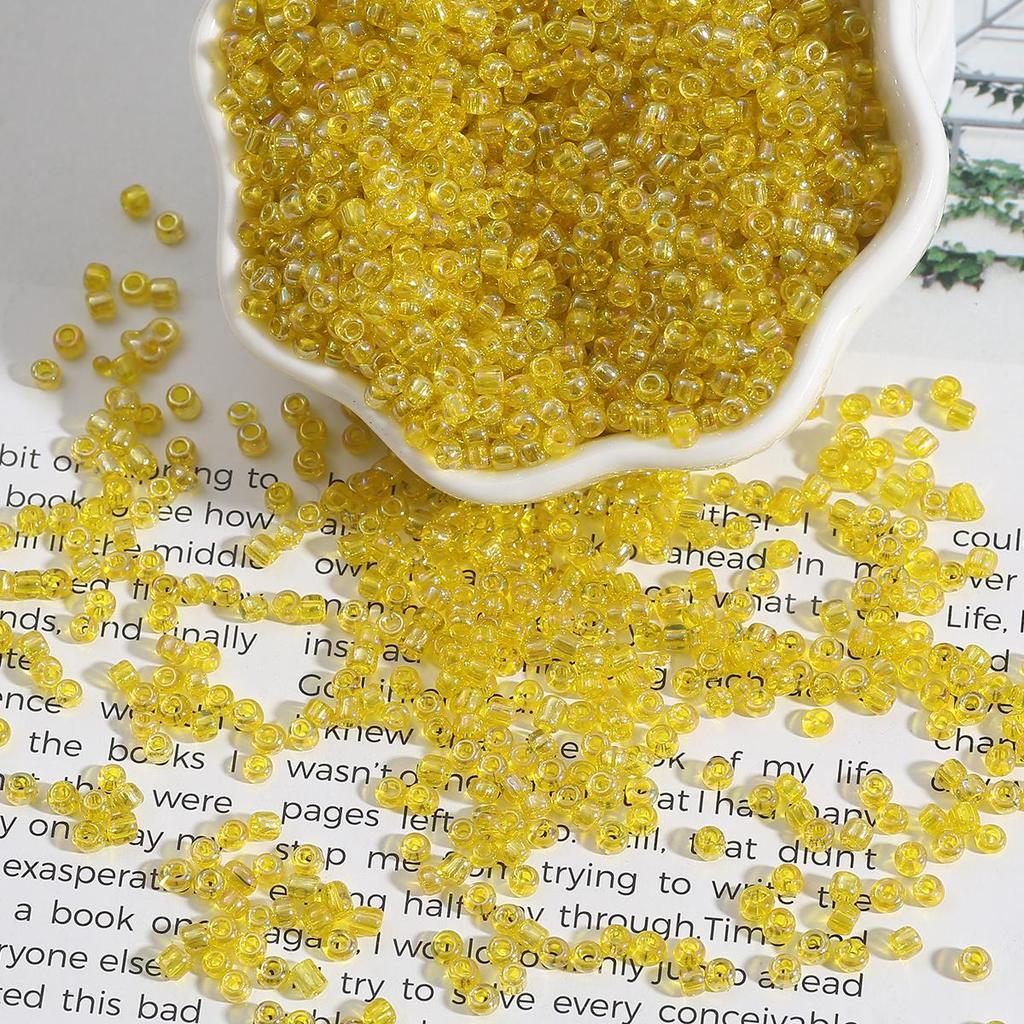 Mărgele colorate strălucitoare Mărgele din semințe de sticlă cehă Mărgele distanțatoare rotunde pentru realizarea de bijuterii Accesorii DIY