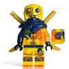 Dragon Form Two-Color Injection Molded Building Block Figure Set - Compatible Educational Toy for Boys