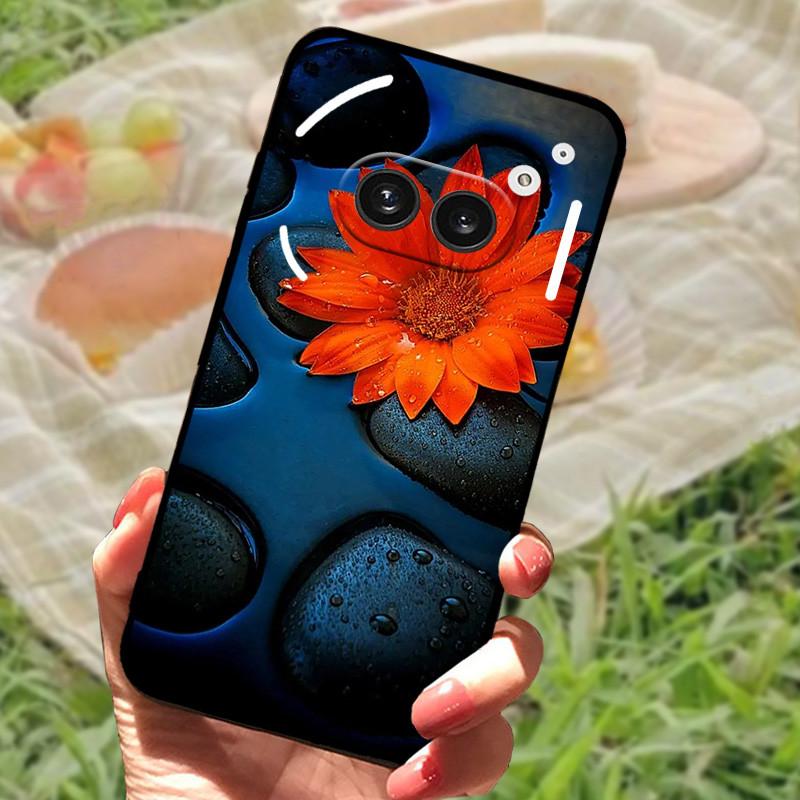 For Nothing Phone 2A Case Cover Silicone Soft Fashion Black Bumper Funda Coque for Nothing Phone 2A Full Protective A142 Capa