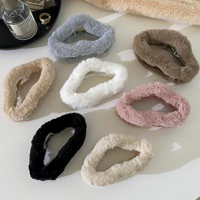 New Large Claw Clip Plush Cloud Hair Clip Stage Performances Barrettes for Women and Girls