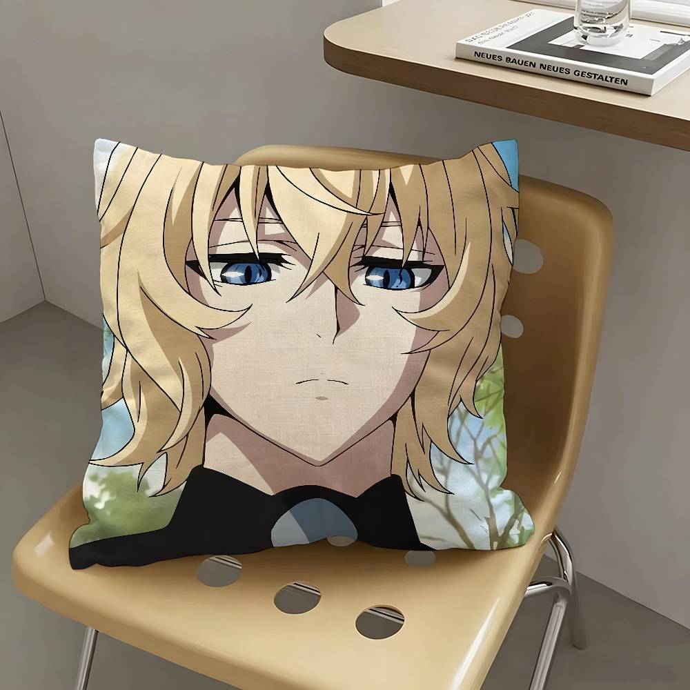 1pc Mikaela Hyakuya Anime Seraph Of The End Pillow Case Fashion Square Pillowcase Bedroom Sofa Room Ins Decoration Leisure