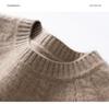 Women's Cashmere Knit Long Sleeve Pullover - Versatile Round Neck, Thick, Solid Color, Perfect Base Layer for Autumn/Winter