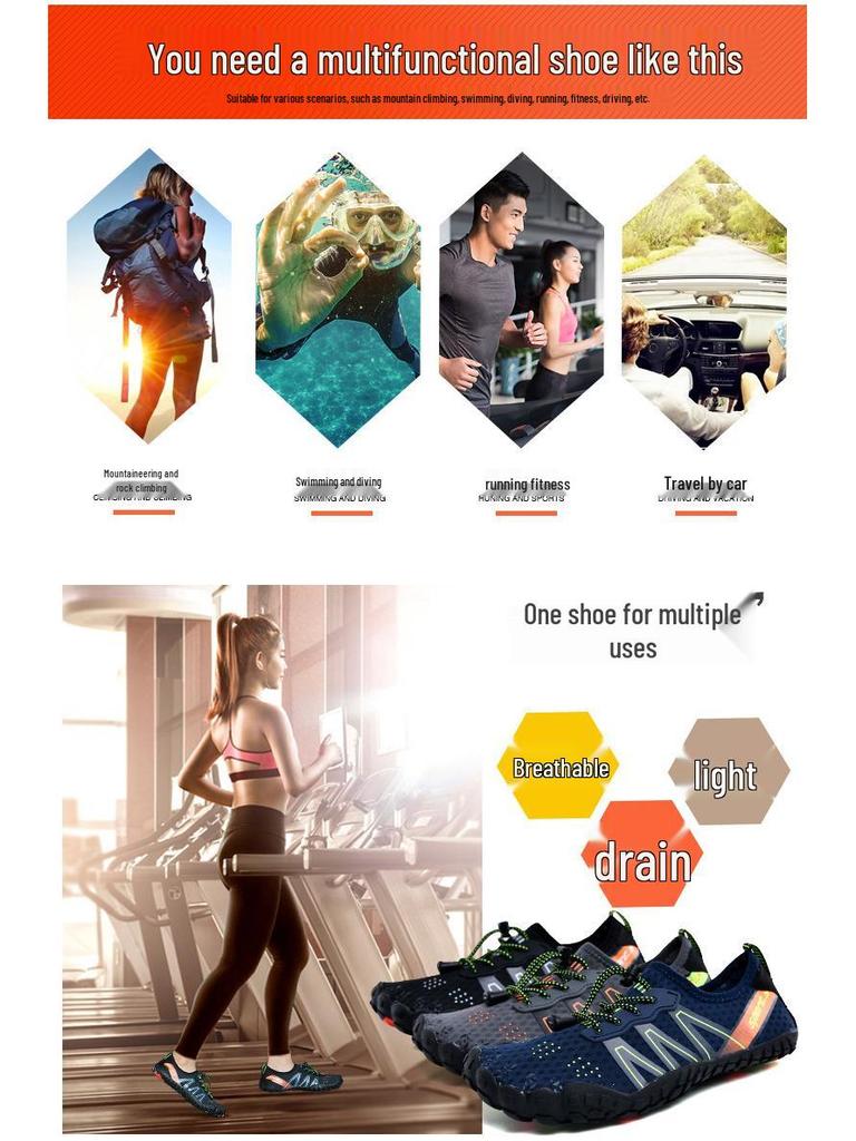 2025 Summer Water Sports Shoes: Unisex Barefoot Beach & Hiking Footwear