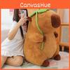 Lotus Animal Capybara Leaf Decoration Plush Doll Kids Birthday Gift Home Decor