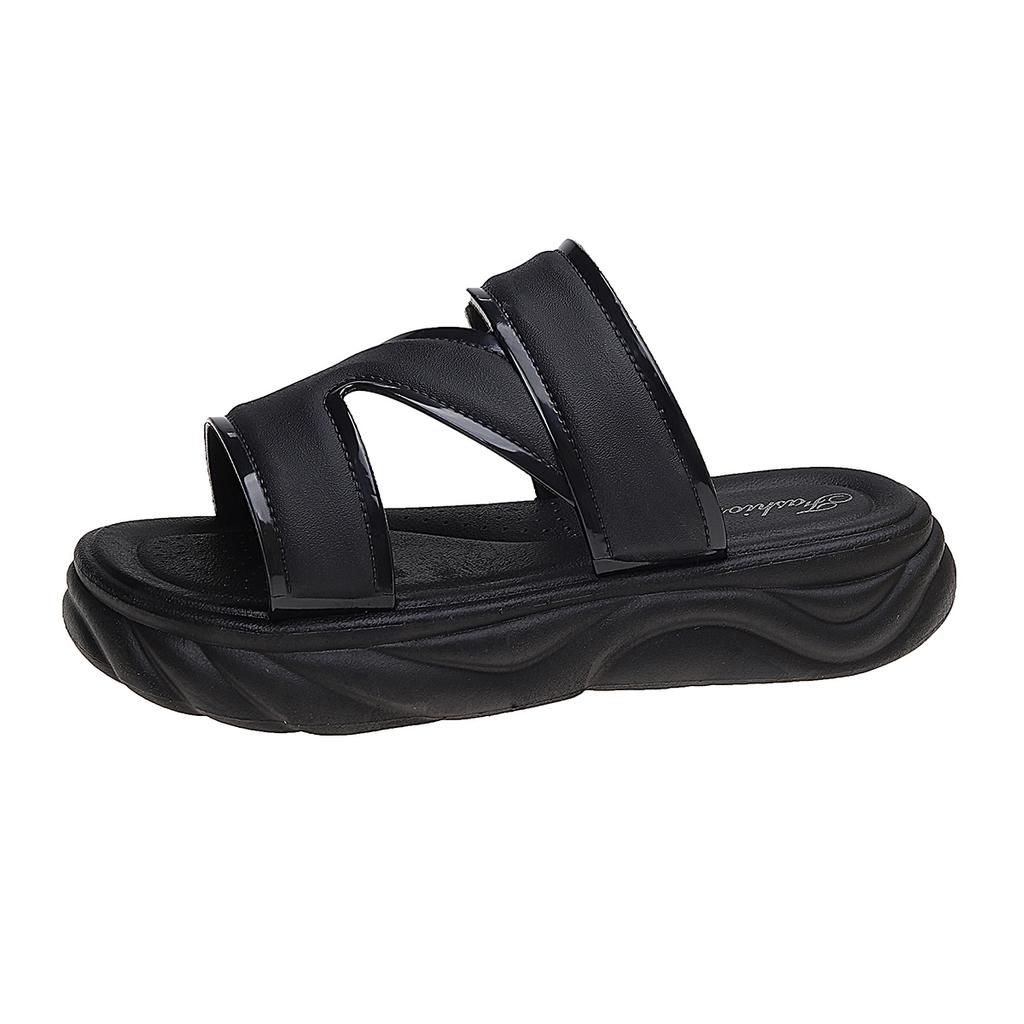 Women's 5cm High-heeled Sandals New Summer Thick-soled High Platform Shoes for Outer Wear Casual Fashion INS Style Slippers