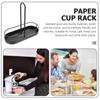 Coffee Station Organizer Paper Cup Holder Coffee Condiment Tea Bags Storage Rack for  Kitchen Home Office