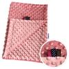Babyu, Double-layer Baby Blanket Sensory Ribbons Minky 75x55 Cm
