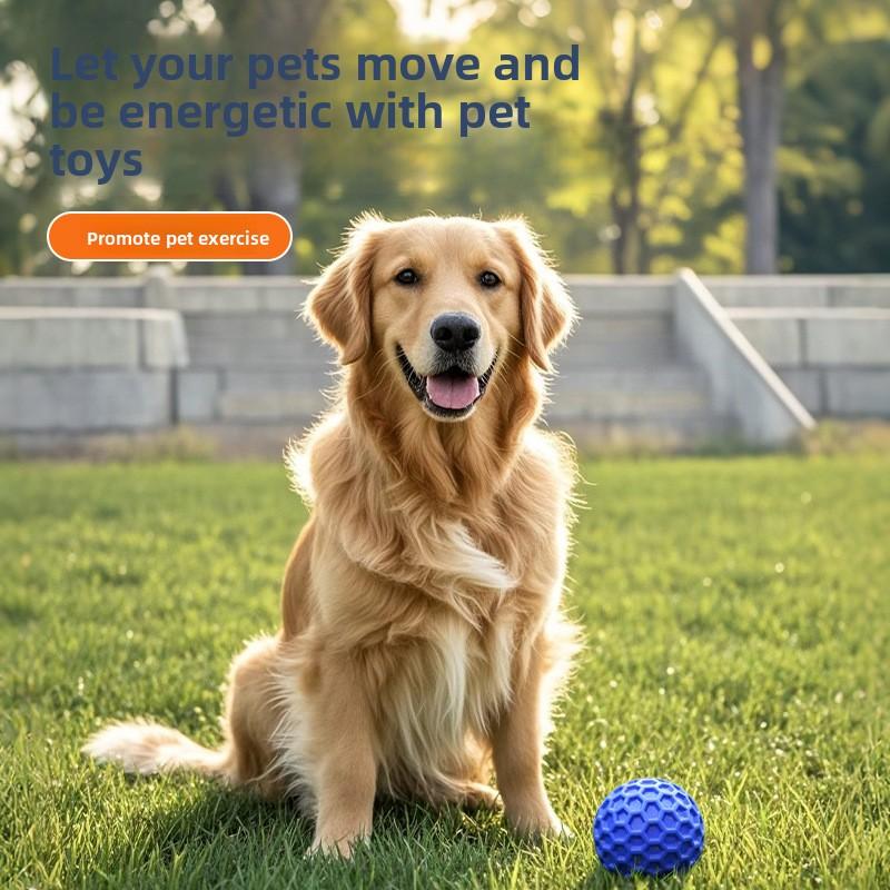 Vocal Teeth Grinding and Cleaning Honeycomb Ball Toy, Interactive Self-entertainment and Boredom Dog Toy, Natural Rubber Pet Toy