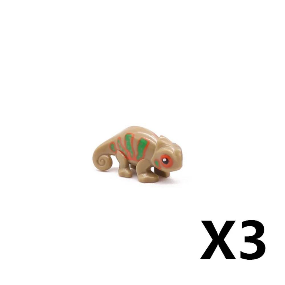 MOC ZOO Farma Zvířat Stavební Kostky Sova Ještěrka Chobotnice Veverka Prase Pes Kuře Kočka Holub Myš Vlk Králík Mini DIY Kostka K060