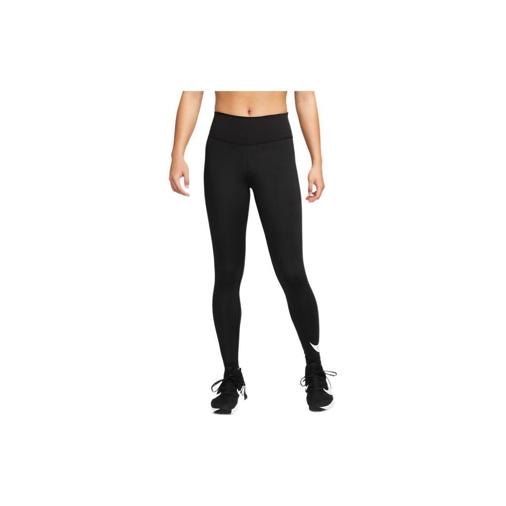 Nike Dri-FIT Color Block Logo Quick-Dry Mid-Rise Running Training Pants Women pants Black DM7768-010