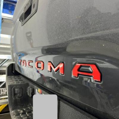 Emblem Tailgate Letter For Tacoma 2016- Trunk Ert ABS 3D Decal Nameplates