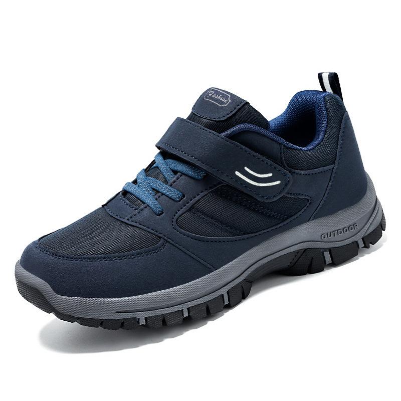 Shoes men's new autumn middle-aged and elderly sports shoes men's shoes Velcro couple walking shoes men's shoes casual shoes