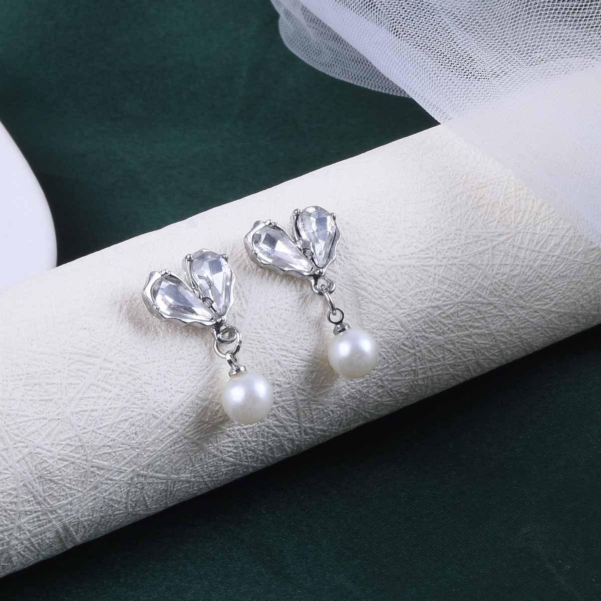 Korean Style Tassel Earrings - Elegant & Versatile Dangle Earrings for Women серебряный