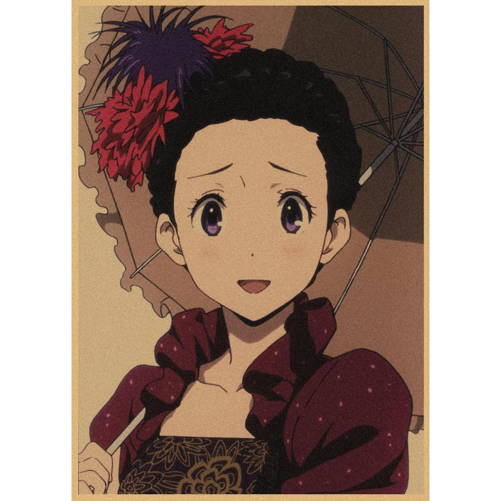 Hyouka Retro Anime Poster - Japanese Kraft Paper Wall Art