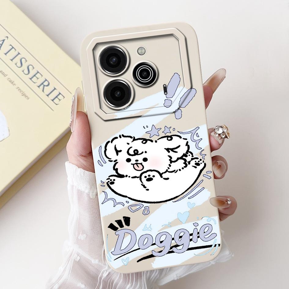 Pova 6 Case For Tecno Pova 6 Pro 5G Silicone Cover Cute Dinosaur Panda Camera Lens Protector Bumper For Tecno Pova6 Pro LI9 Capa