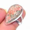 Unakite Gemstone Handmade 925 Sterling Silver Jewelry Ring Size 6 SU-11476