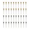 YFFSFDC Router Brushes, Pack of 40, Brush-Shaped Brass Wire Brushes and Steel Brushes with 2.35mm Shafts, Abrasive Brushes for Dremel Rotary Tools, Ac