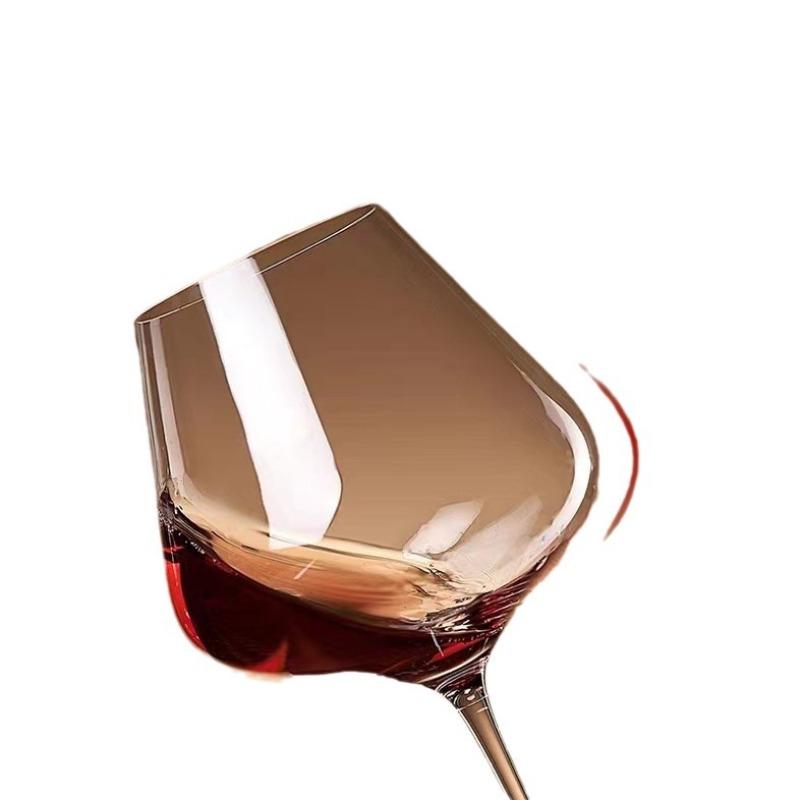 1 pz Set decanter bicchiere da vino rosso cristallo bordeaux, bicchiere da vino per la casa, bicchiere grande a stelo alto, stile retrò commerciale