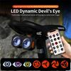 Bicycle Eyes Tail Light Programmable LED Smart Cat Eyes Motorbike Taillight Rear Stop Motorcycle LED Dynamic Devil Eyes Lamp