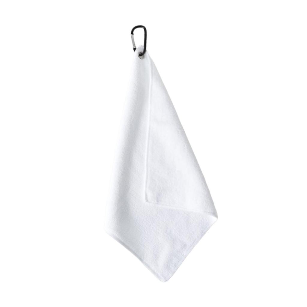 Golf Club Towel Ball Cleaning with Carabiner Clip Accessories Wiping Cloth for
