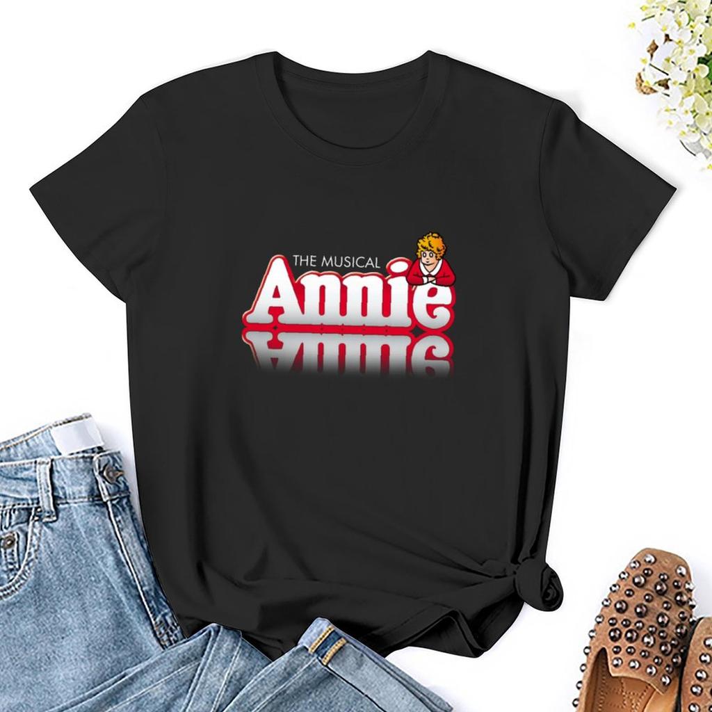 The Musical Annie T-Shirt Shirts Graphic Tees Summer Tops Summer Top Oversized T-Shirts For Women Cotton