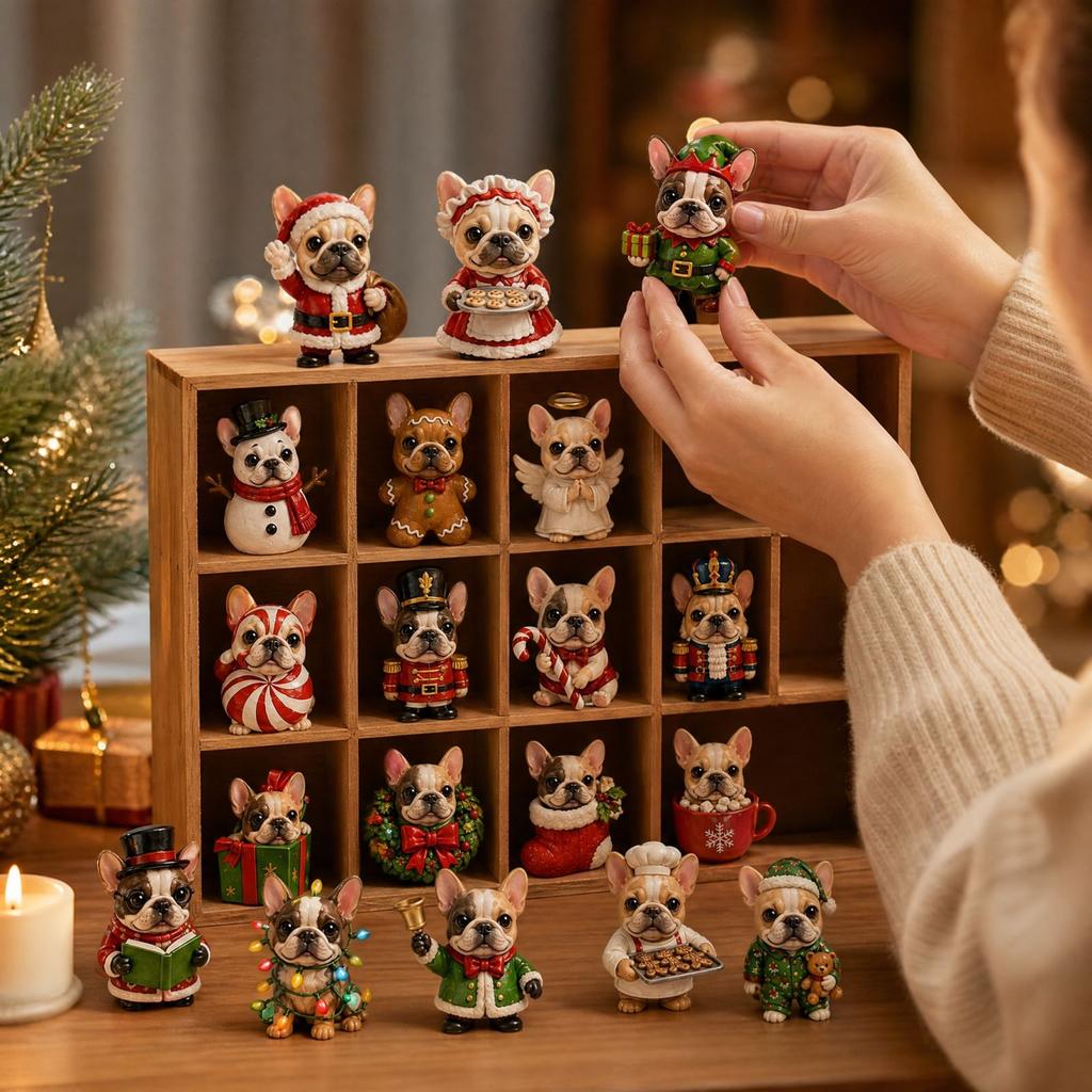 Acrylic Christmas Figure, Festive Collectible Toy for Desk Display