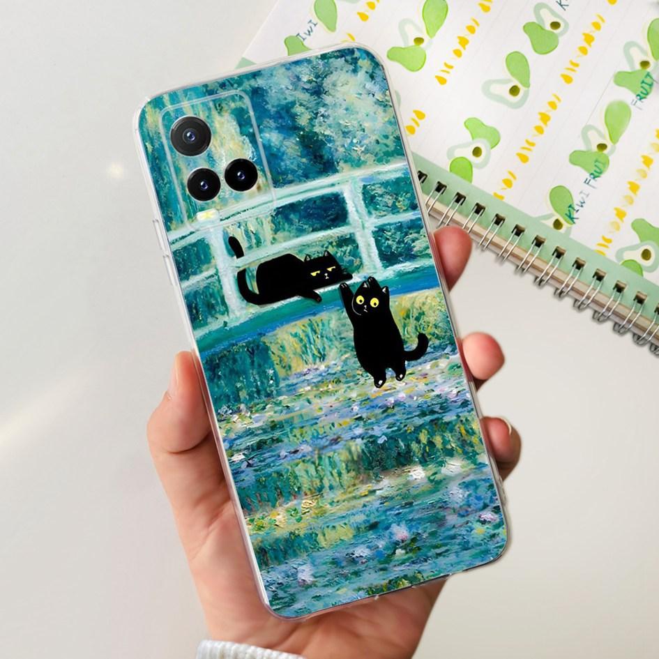 For Vivo Y33s V2109 Case Y21 2021 V2111 Cover Fashion Flower Soft Clear Silicone Slim Fundas For Vivo Y21t Y33t Y21a Y21s Bumper